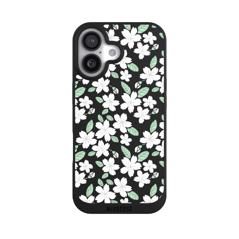iPhone 17 NIVOpure White Flowers transparent
