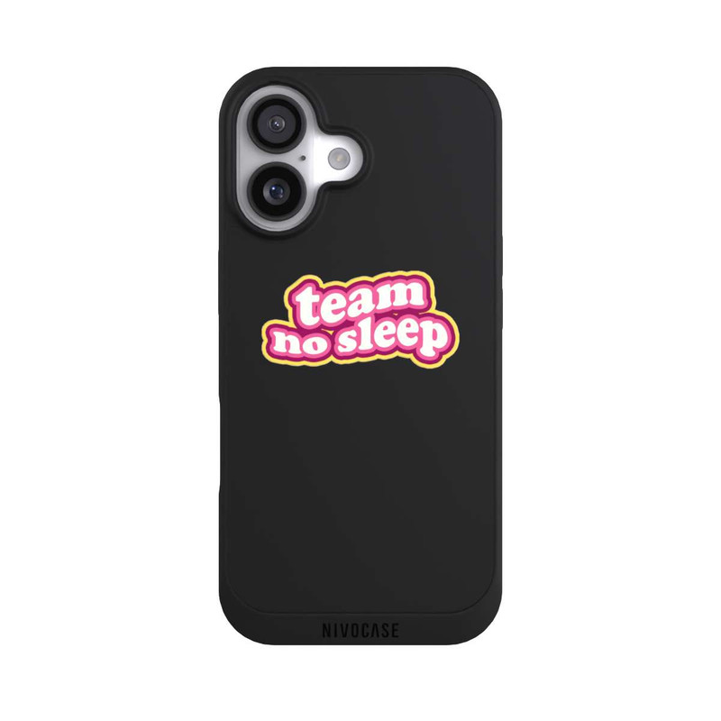 iPhone 17 NIVOpure Team No Sleep 70s Transparent