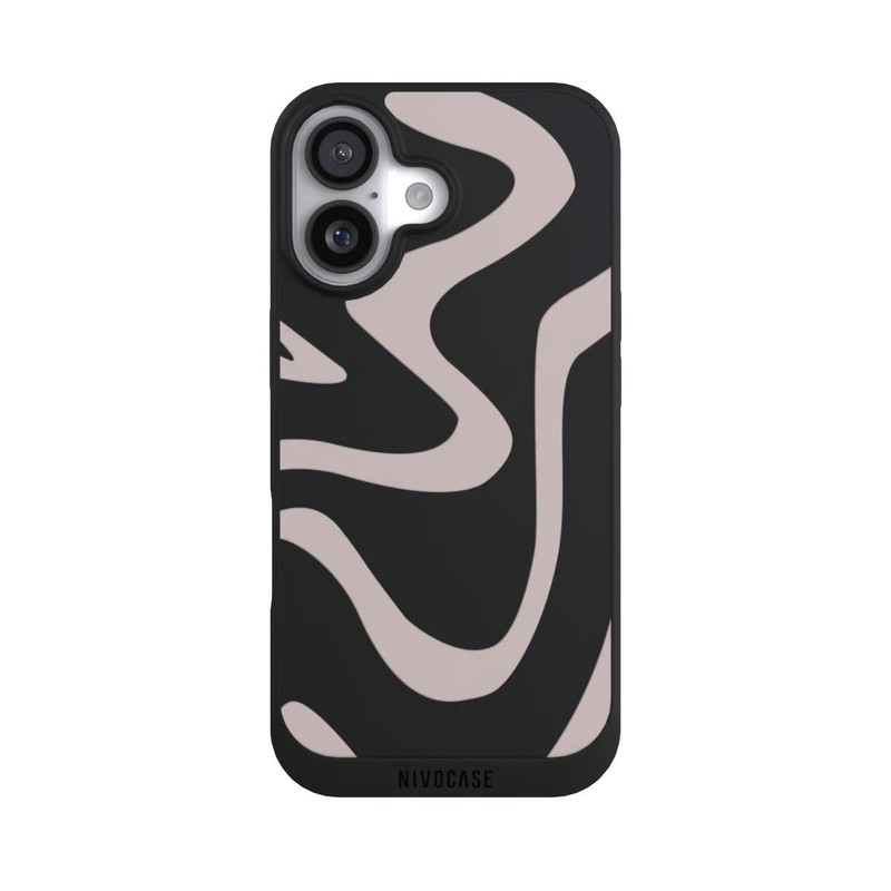 iPhone 17 NIVOpure Trendy Lines Brown Transparent