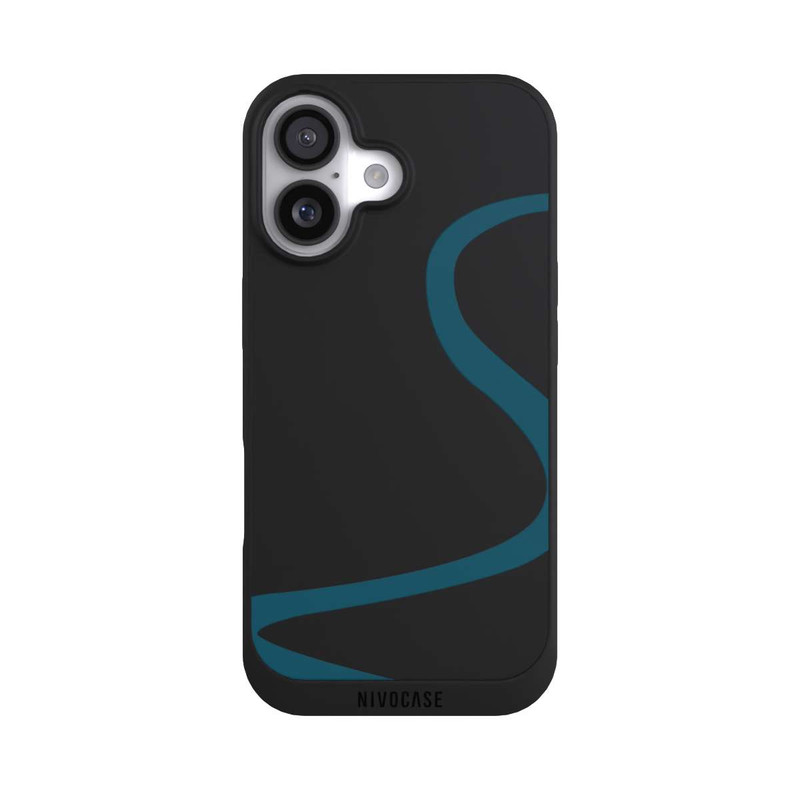 iPhone 17 NIVOpure Blue Line Transparent
