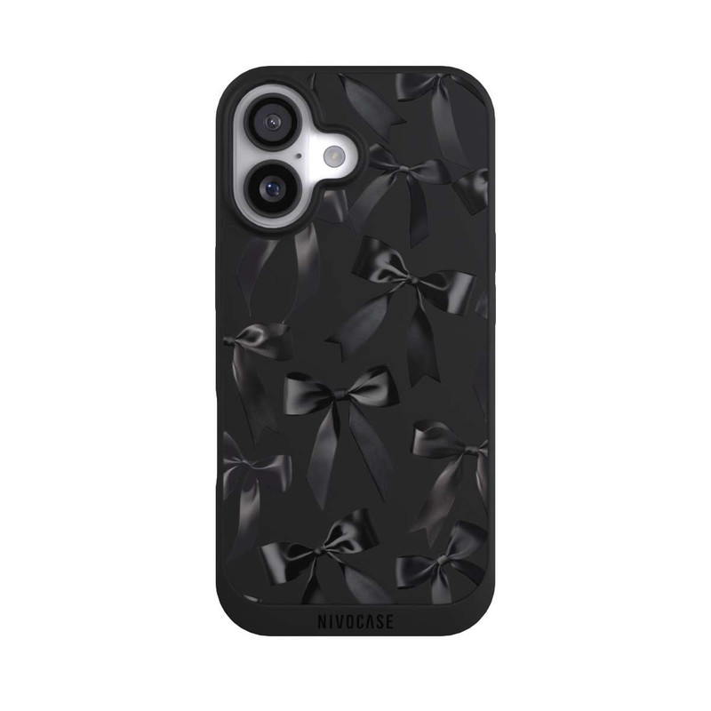 iPhone 17 NIVOpure Noeud en Satin Noir