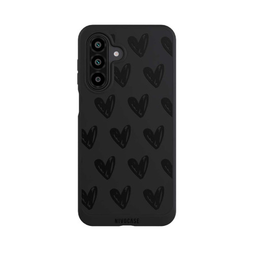Samsung Galaxy A17 5G NIVOpure Herzen Schwarz ohne Hintergrund