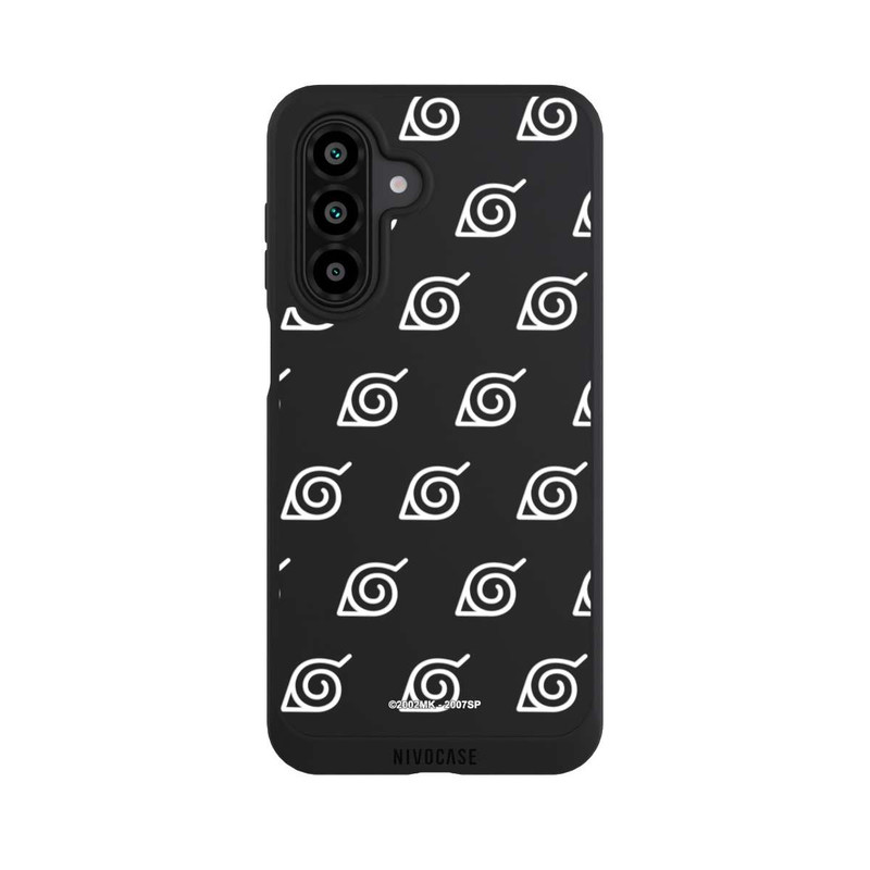 Galaxy A17 5G NIVOpure Konoha Pattern Blanc sur Fond Transparent