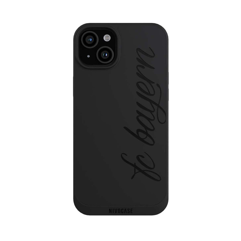 iPhone 15 Plus NIVOpure Schwarzes FCB Girlmotiv - ohne Hintergrund