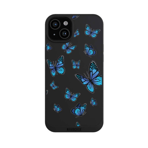 Apple iPhone 15 Plus NIVOpure Schmetterlingmuster Transparent