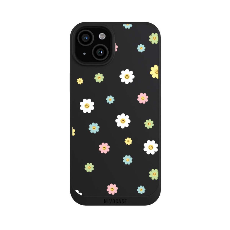 iPhone 15 Plus NIVOpure Flower Power klein transparent