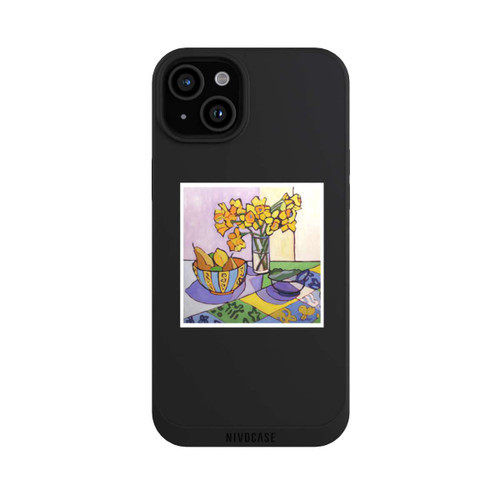 Apple iPhone 15 Plus NIVOpure Daffodil Patchwork, 2023, by Catherine J Martzloff