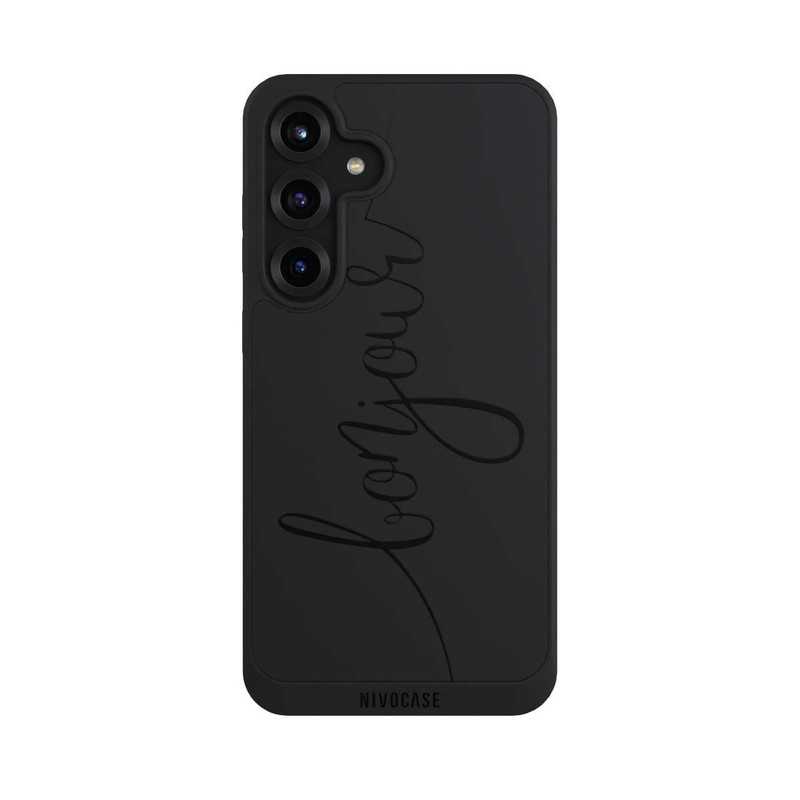 Galaxy S25 + NIVOpure Bonjour Schwarz ohne Hintergrund
