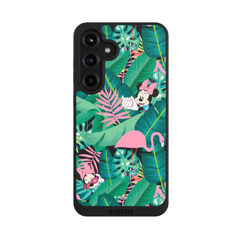 Galaxy S25 + NIVOpure Minnie Summer Palm Leaves Transparent
