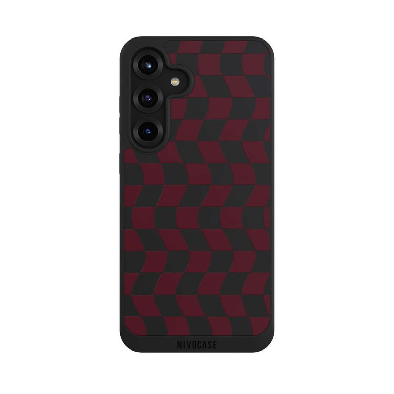 Galaxy S25 + NIVOpure Karo Weinrot