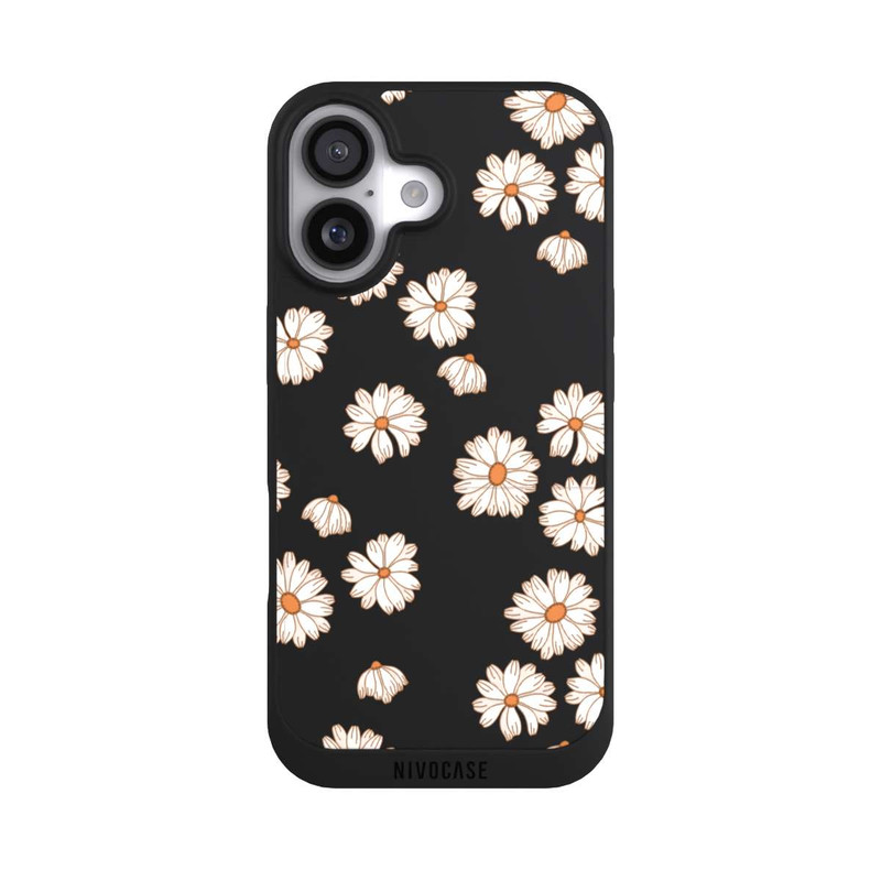 iPhone 17 NIVOpure Flowerpower Tapete Weiss