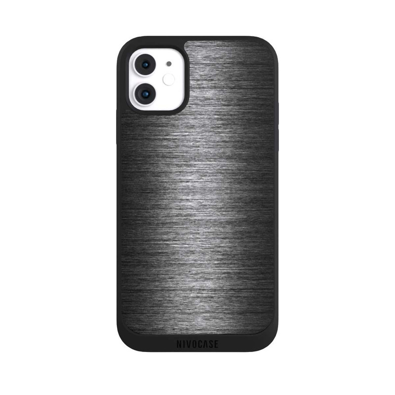 iPhone 11 NIVOpure Metal Look - Anthrazit