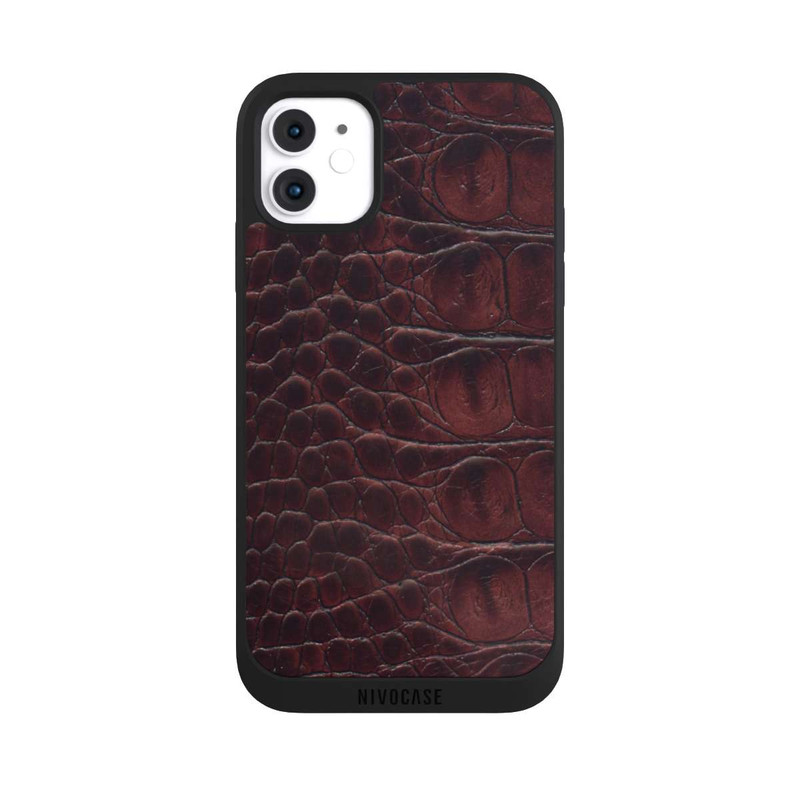 iPhone 11 NIVOpure Cuir de Crocodile