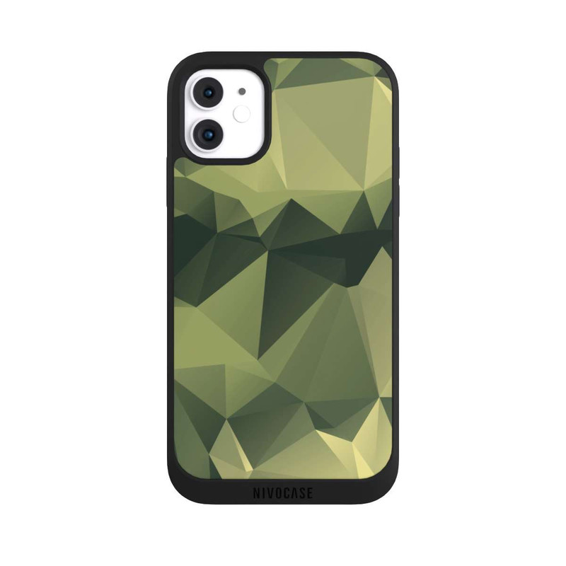 iPhone 11 NIVOpure Polygonales Camouflage
