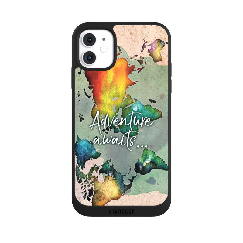 iPhone 11 NIVOpure Bunte Weltkarte