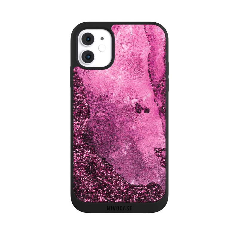 iPhone 11 NIVOpure Marbre Rose Scintillant 2