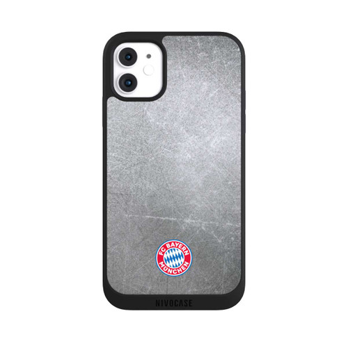 Apple iPhone 11 NIVOpure Klassisches FCB Logo Klein - Bunt auf Metalllook