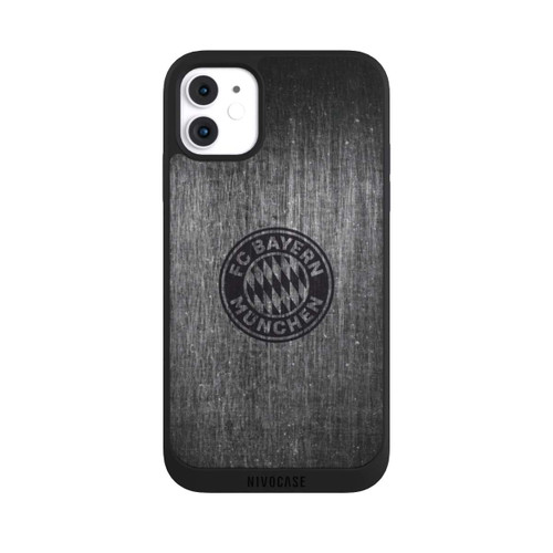 Apple iPhone 11 NIVOpure Metalllook FCB Logo einfarbig