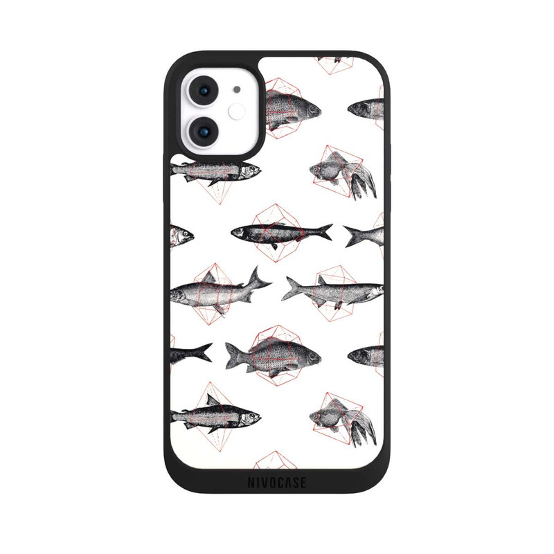 iPhone 11 NIVOpure Fische in Geometrie