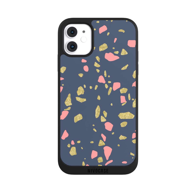 iPhone 11 NIVOpure Terazzo Look d'or