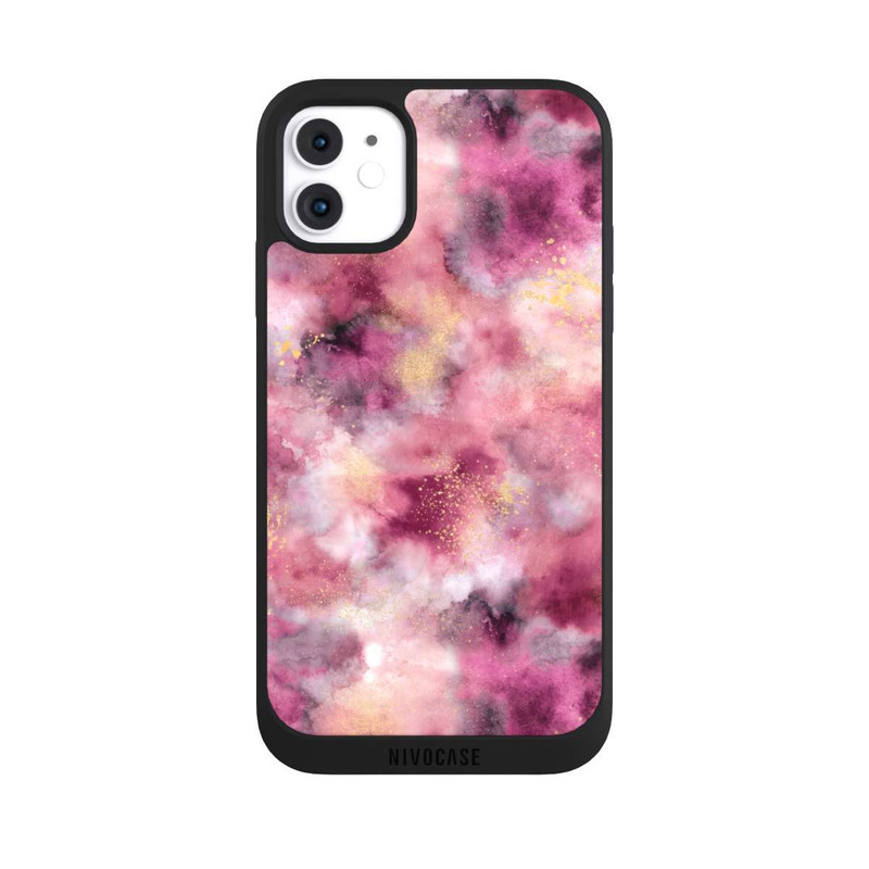 iPhone 11 NIVOpure Smoky Marble Watercolor Pink