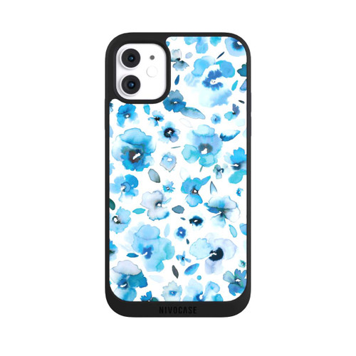 Apple iPhone 11 NIVOpure Blaue tropische Blumen