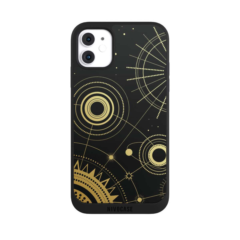 iPhone 11 NIVOpure Black and Gold Look Abstract