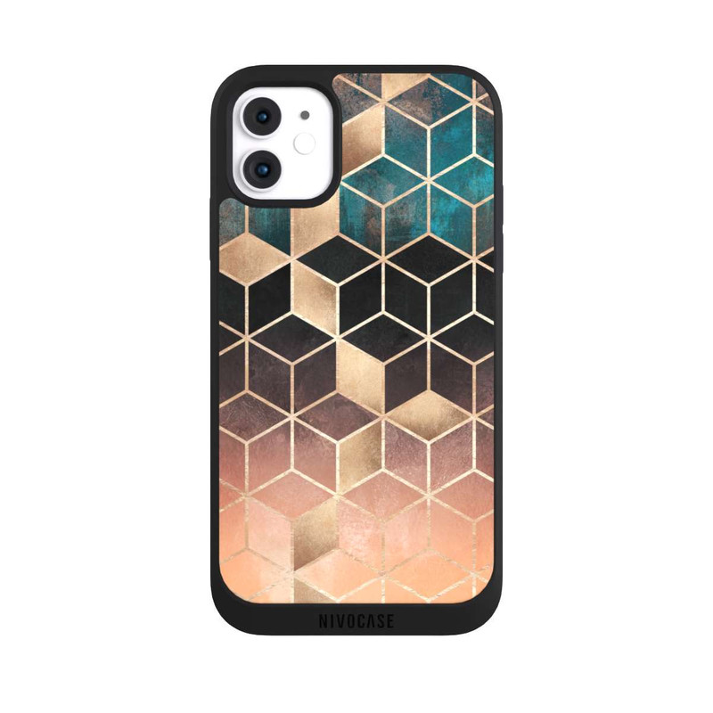 iPhone 11 NIVOpure Ombre Traum Würfel Gold Druck