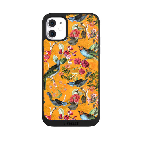 Apple iPhone 11 NIVOpure Tapete mit Vögeln und Blumen