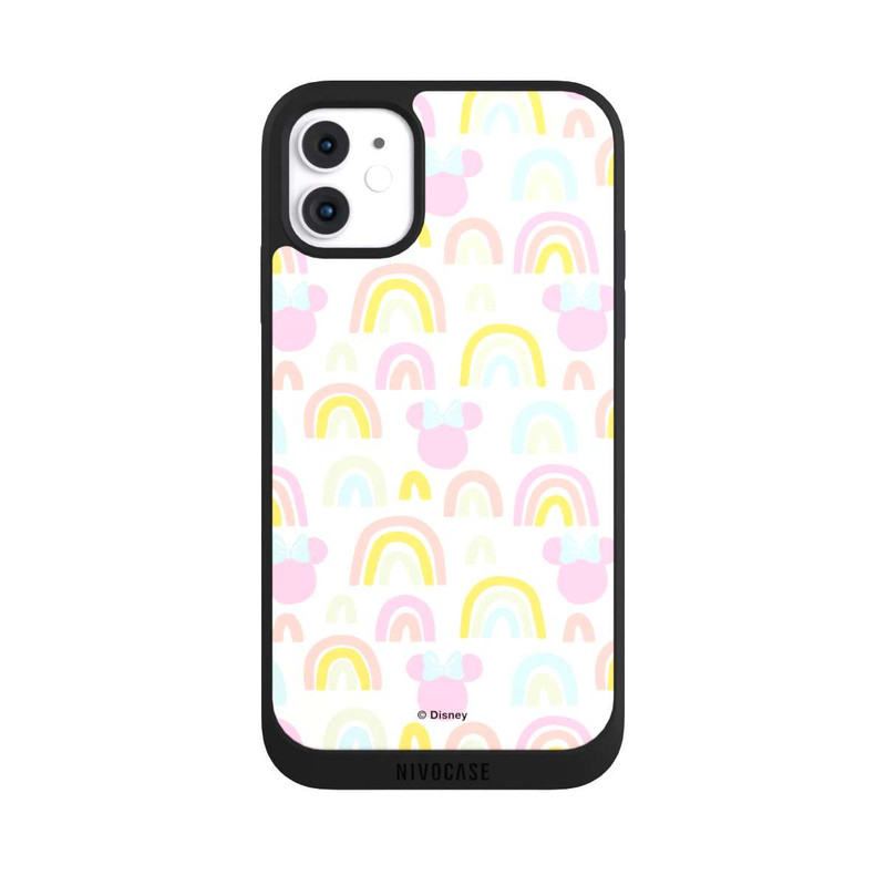 iPhone 11 NIVOpure Minnie Motif arc-en-ciel