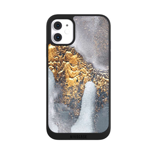 Apple iPhone 11 NIVOpure Beton-Gold-Glitzerlook