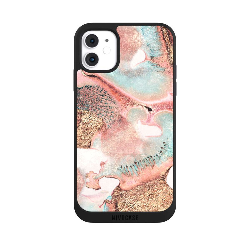iPhone 11 NIVOpure Hübscher Tintendruck gold