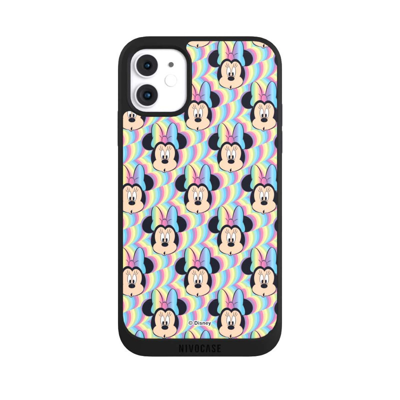 iPhone 11 NIVOpure Minnie Visages d'arc-en-ciel