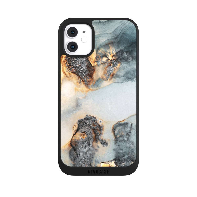 iPhone 11 NIVOpure Flutwellen Golddruck