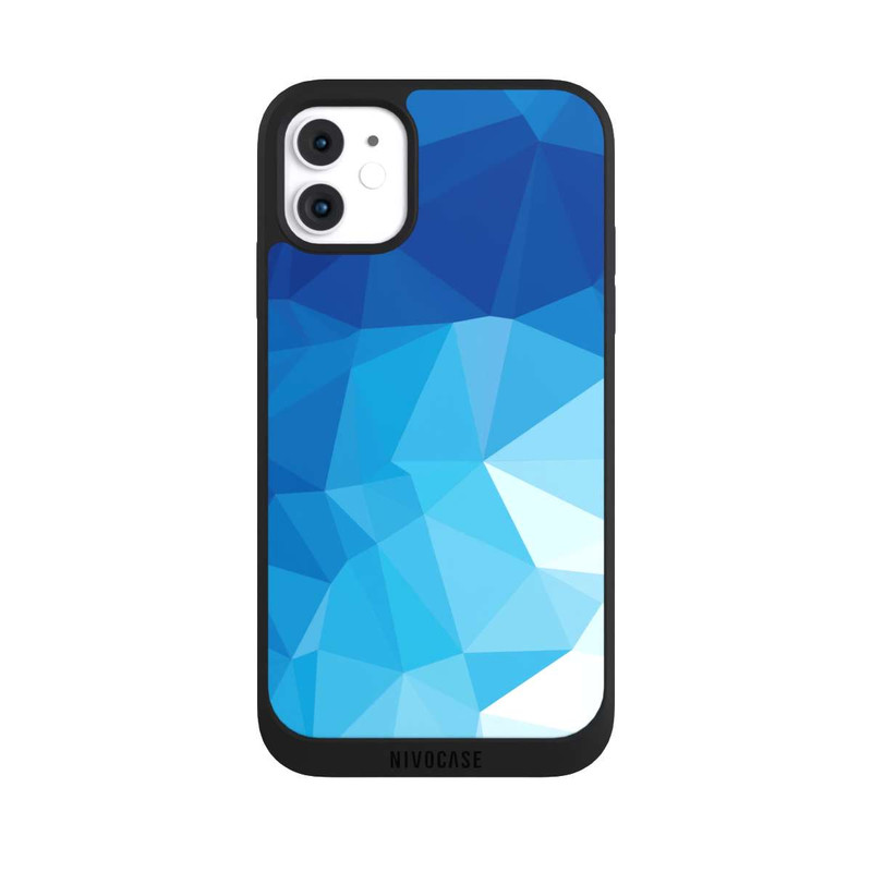 iPhone 11 NIVOpure Polygonal Mosaic Blue