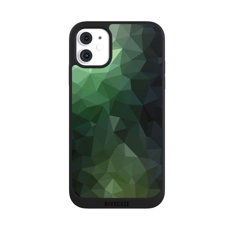 iPhone 11 NIVOpure Polygonal Mosaic Green