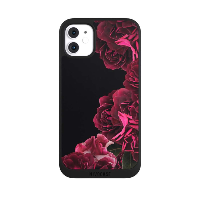 iPhone 11 NIVOpure Vintage Rosen auf Schwarz