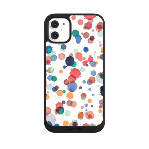 Apple iPhone 11 NIVOpure Tropfen Aquarell Textur Blau Gelb