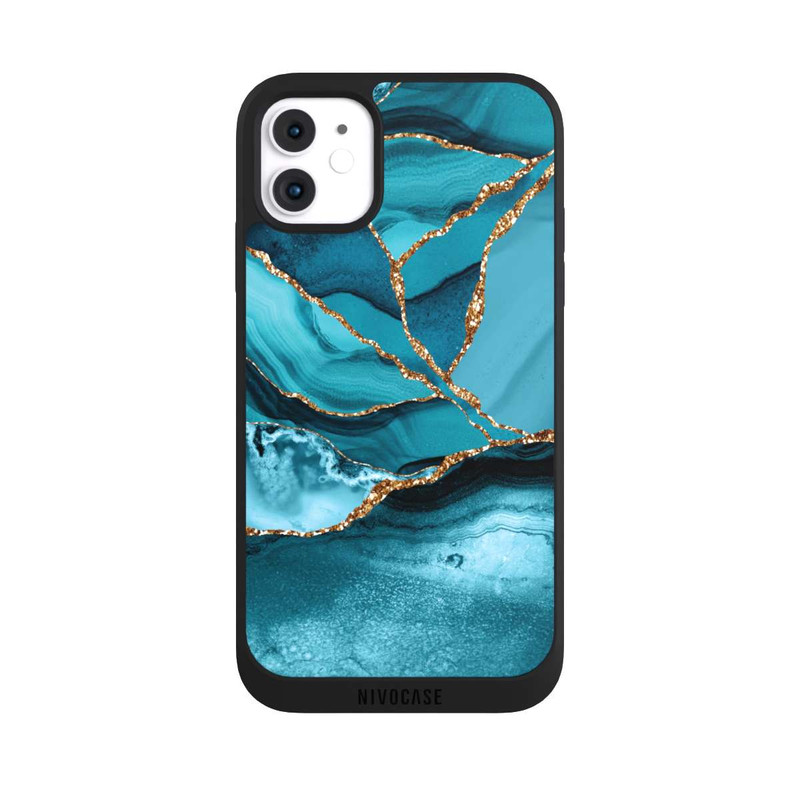 iPhone 11 NIVOpure Marbre Bleu Glacier
