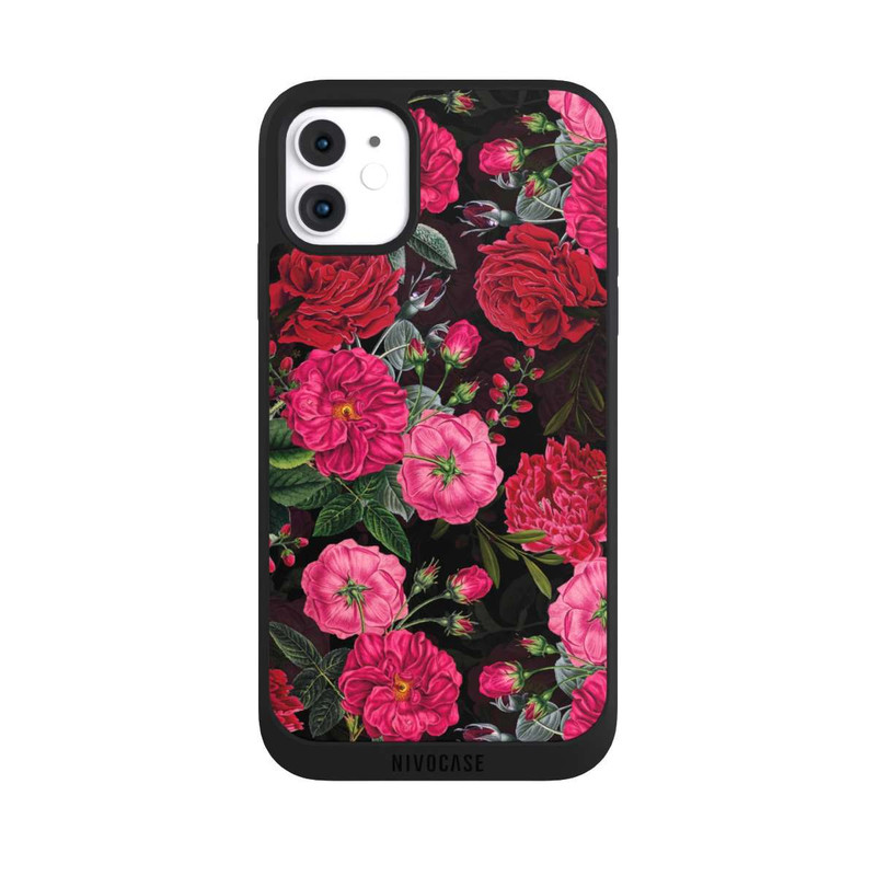 iPhone 11 NIVOpure Fleurs Roses et Rouges