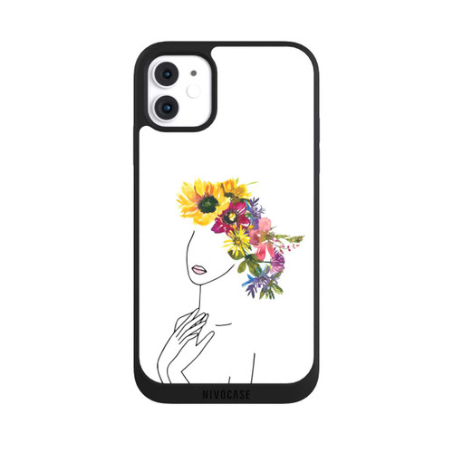 Apple iPhone 11 NIVOpure Line Art Frau mit Blumenkrone