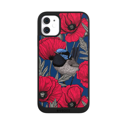 Apple iPhone 11 NIVOpure Fairy-wrens and poppies 2