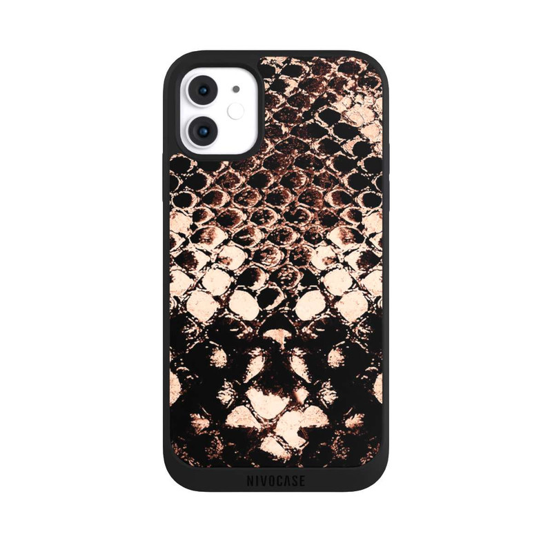 iPhone 11 NIVOpure Rose gold snake print