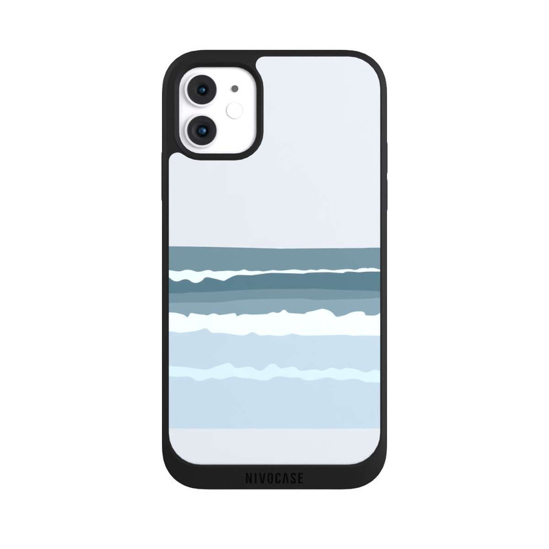 iPhone 11 NIVOpure Abstrakte blaue Wellen