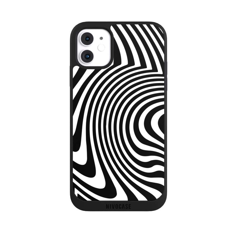 iPhone 11 NIVOpure Vagues noires et blanches