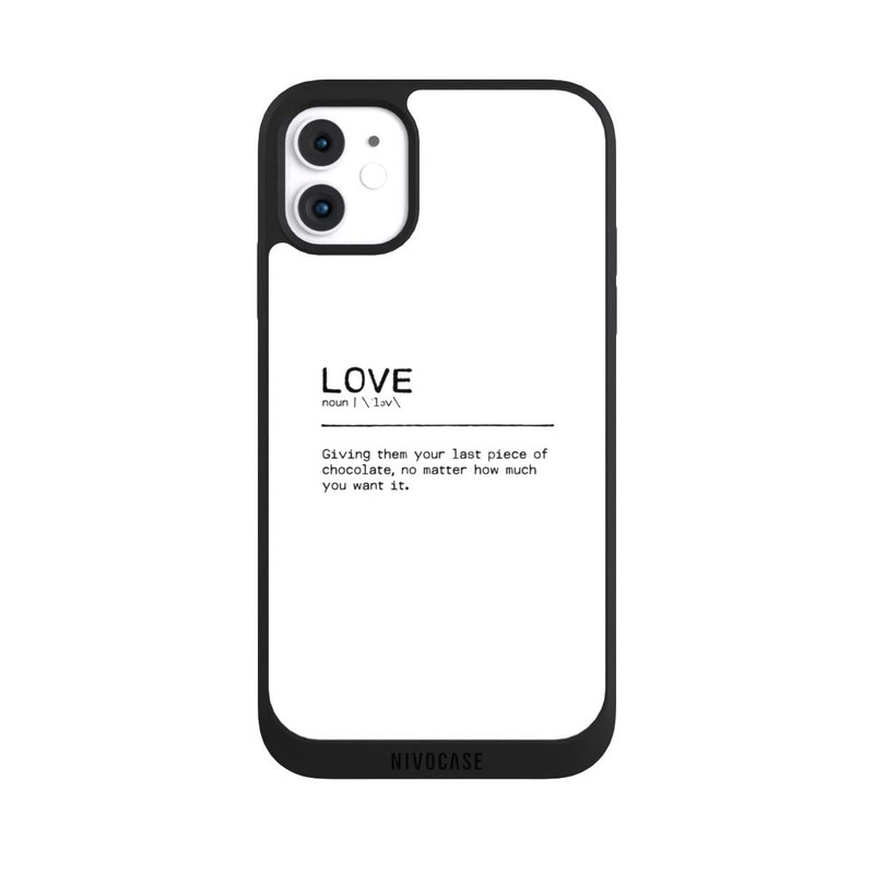 iPhone 11 NIVOpure Quote Love Chocolate
