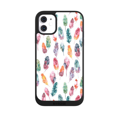 Apple iPhone 11 NIVOpure Aquarellfedern Boho
