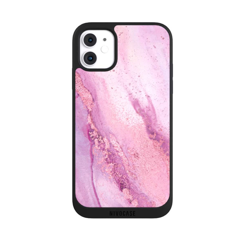iPhone 11 NIVOpure Lila Marmorwand