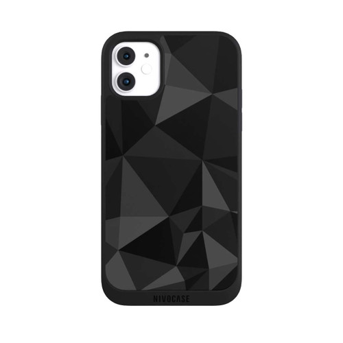 Apple iPhone 11 NIVOpure Polygonmuster schwarz