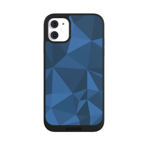 Apple iPhone 11 NIVOpure Polygon Pattern Blue